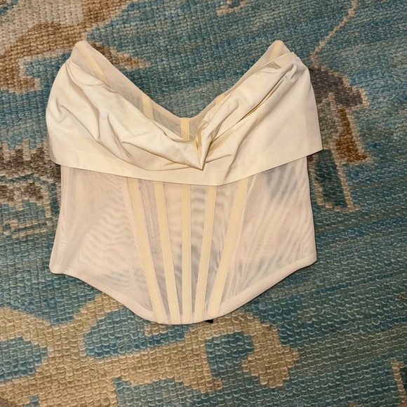 NBD Corset creme white top NW NWT - Picture 2 of 5